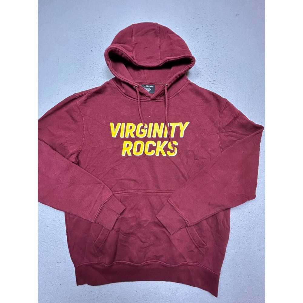Danny Duncan Hoodie Cotton Blend Maroon Virginity Rocks Medium Mens